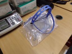 30 X BRAND NEW CLEAR PLASTIC PIVOTING FACE SHIELDS