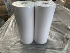 PALLET TO INCLUDE 8 X PACKS OF 12 BX12 TELEX ROLLS 3PLY 214 X 88 X 25.4MM (078218)