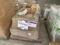 MIXED PALLET TO INCLUDE WORKWEAR BOOTS, PAPER, CLEAR REFUSE SACKS, SOAP, PEDAL BINS ETC (078223)