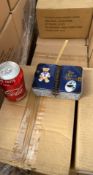 1 x Pallet containing THE SILVER CRANE CO tins - Large Ocean Voyage Teddy Book tin 29 x 12