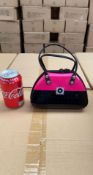 1 x Pallet containing THE SILVER CRANE CO tins - Small Zipped Pink Flower Handbag 33 x 12