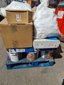 (J180) PALLET TO CONTAIN A LARGE QTY OF VARIOUS ITEMS TO INCLUDE: MOTHERCARE BEDDING, RAISED TOILET