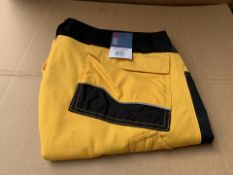 7 X BRAND NEW DICKIES PRO SHORTS YELLOW AND BLACK SIZE 58/42/52 (1187/1)