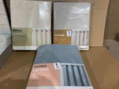 16 X VARIOUS BRAND NEW INDIVUAL CURTAINS IN VARIOUS STYLES AND SIZES (355/1)