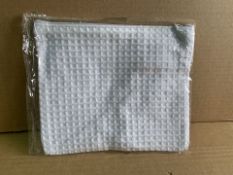 160 X BRAND NEW WAFFLE COTTON TOILETRY BAGS (661/1)