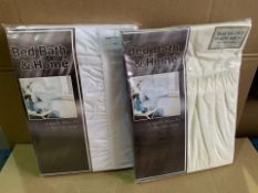 20 X BRAND NEW BED BATH AND HOME KING SIZE BASE VALANCE SHEETS 80 X 200 (COLOURS MAY VARY) (794/1)