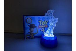 16 X BRAND NEW RETAIL BOXED TOY STORY 4 WOODY COLOUR CHANGING NIGHT LAMPS (TOUCH BASE LAMPS) (884/