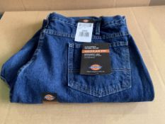 6 X BRAND NEW DICKIES 5 POCKET WORK JEAN REGULAR FIT STRAIGHT LEG SIZE 42 X 32 (722/1)