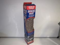 8 X NEW BOXED MAGIC MATS - SUPER ABSORBANT DOORMATS. JUST STEP TO CLEAN - NO NEED TO WIPE YOUR FEET!