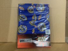 12 X NEW PACKAGED STAR WARS SINGLE FITTED VALANCE SHEETS (205/1)