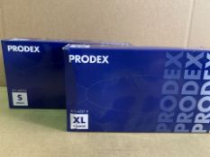 10 X PACKS OF 100 PRODEX VINYL DISPOSABLE GLOVES (800/1)