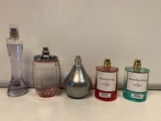 5 X PERFUMES/AFTERSHAVES 80-100% FULL INCLUDING KATE SPADE, CHERYL ETC (1151/1)