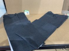 (NO VAT) 38 X BRAND NEW 2 PACKS OF BOYS GREY TROUSERS SIZE 5-6 YEARS (360/1)