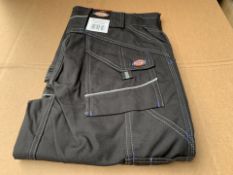 4 X BRAND NEW DICKIES EISENHOWER MAX TROUSERS BLACK SIZE 28R (1181/1)