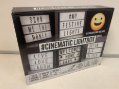 12 X NEW BOXED FALCON LARGE CINEMATIC LIGHTBOXES. INCLUDES: 147 TILES, BRIGHT WHITE LEDS, 21