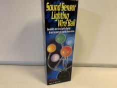 40 X NEW BOXED SOUND SENSOR LIGHTING WIRE BALL (1574/1)
