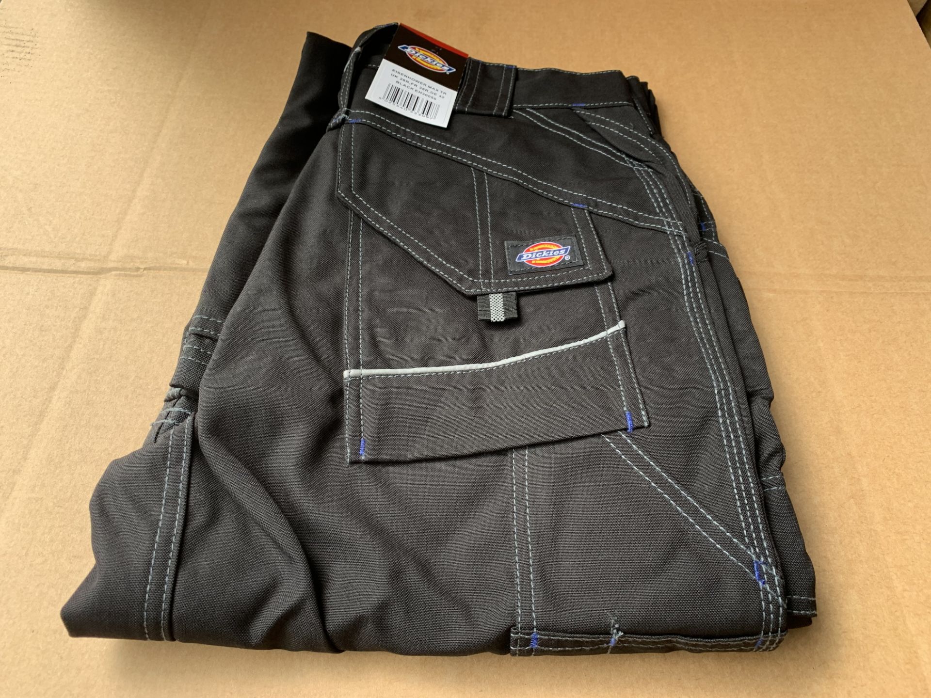 7 X BRAND NEW DICKIES EISENHOWER MAX TROUSERS BLACK SIZE 28R (1164/1)