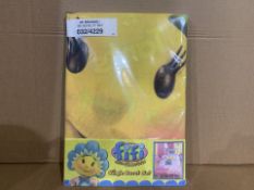 15 X NEW PACKAGED FIFI & THE FLOWER TOTS SINGLE DUVET SETS (224/1)