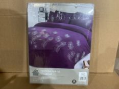 8 X BRAND NEW FEATHER PURPLE DOUBLE DUVET SETS (351/1)