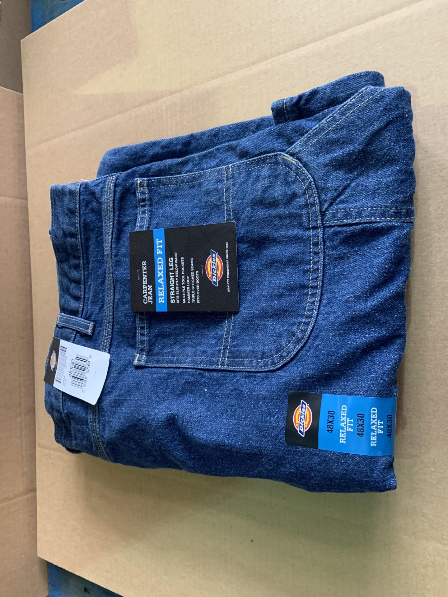 8 X BRAND NEW DICKIES RELAXED FIT STRAIGHT LEG CARPENTER JEANS SIZE 48 X 30 (711/1)