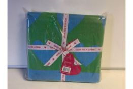 10 X BRAND NEW AGATHA RUIZ DE LA PRADA CORAZON AZUL VERDE THROW 130 X 170CM RRP £60 EACH (917/1)