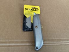 12 X BRAND NEW STANLEY CLASSIC 99 UTILITY KNIVES WITH SPARE BLADES ( 1245/1)