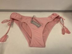 15 X BRAND NEW INDIVIDUALLY PACKAGED PIECES PCNIA CANDY PINK BIKINI BRIEFS IN VARIOUS SIZES (147/1)