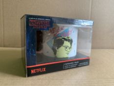 24 X BRAND NEW NETFLIX STRANGER THINGS CERAMIC MUGS IN 2 BOXES (737/1)