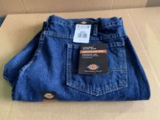 6 X BRAND NEW DICKIES 5 POCKET WORK JEAN REGULAR FIT STRAIGHT LEG SIZE 42 X 32 (723/1)