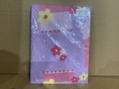 24 X NEW PACKAGED PRINCESS FITTED VALANCE SHEETS TO FIT SINGLE BEDS (214/1)