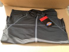 5 X BRAND NEW DICKIES LATON ZIP BLACK/GREY JACKETS SIZE SMALL (1226/1)