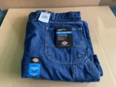 8 X BRAND NEW DICKIES RELAXED FIT STRAIGHT LEG CARPENTER JEANS SIZE 48 X 30 (708/1)