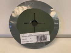 20 X BRAND NEW PACKS OF 20 GRIT 100 SANDING DISCS IN 2 BOXES (1284/1)