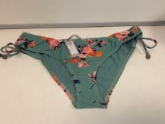 10 X BRAND NEW INDIVIDUALLY PACKAGED PIECES PCYNNE GREEN FLOWER BIKINI BRIEFS IN VARIOUS SIZES (