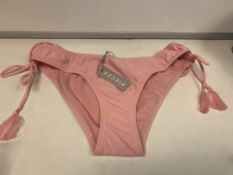 10 X BRAND NEW INDIVIDUALLY PACKAGED PIECES PCNIA CANDY PINK BIKINI BRIEFS IN VARIOUS SIZES (149/1)
