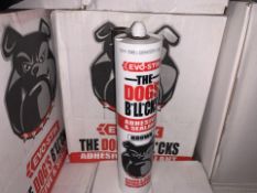 36 X BRAND NEW BOXED EVO-STIK THE DOGS B*LL*OCKS ADHESIVE AND SEALANT BROWN (PRODUCTION DATE