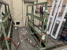 DOUBLE SIDED ACRA A FRAME WINDOW TROLLEY WITH WHEELS 245L X 170H X 120