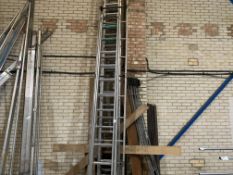 5 X SETS OF COMMERCIAL ALUMINIUM LADDERS VARIOUS SIZES