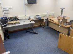 CONTENTS OF OFFICE INCLUDING PITNEY BOWES POSTAGE PHONE, OFFICE DESKS, FILING CABINETS, MONITOR,