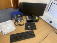 DELL PC WITH PHILLIPS MONITOR KEYBOARD AND MOUSE