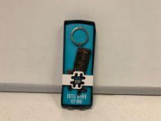 216 X NEW PACKAGED HASTTAG STUFF BOTTLE OPENER KEY RINGS