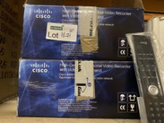 2 X CISCO HIGH DEFINITION PERSONAL VIDEO RECORDER WITH VIDEO ON DEMAND