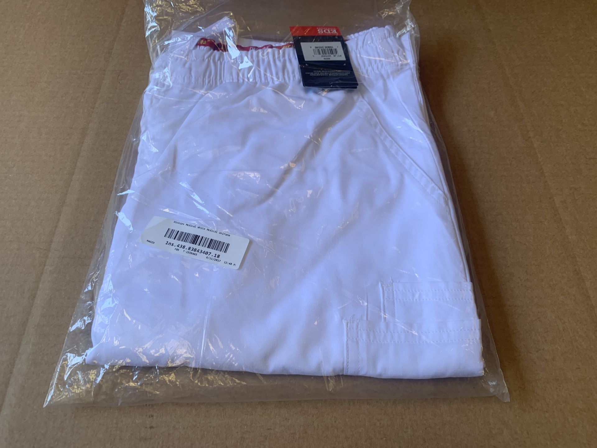 15 X BRAND NEW DICKIES MEDICAL WHITE MEDICAL UNIFORM TROUSERS SIZE L