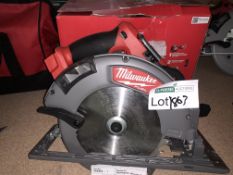 MILWAUKEE 18V 66MM CIRCULAR SAW FUEL. BARE. UNCHECKED ITEM