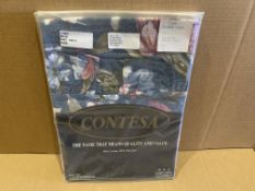 40 X BRAND NEW CONTESA BLUE CURTAIN CASES 15 X 15