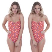 24 X BRAND NEW LEPEL RED SWIMSUITS SIZES 8/10/12/14