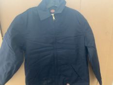 6 X BRAND NEW DICKIES INSULATED TWILL JACKETS SIZE SMALL NAVY