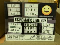 8 X BRAND NEW CINEMATIC LIGHT BOXES