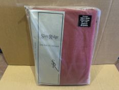 10 X BRAND NEW SLATE RDIGE PAIR OF CURTAINS RED IN VARIOUS SIZES