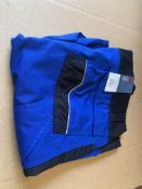 7 X BRAND NEW DICKIES PRO ROYAL BLUE/BLACK SHORTS SIZE 64/48/58